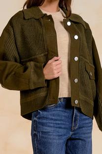 Elan Women's Mixed Media Jacket Alternate View